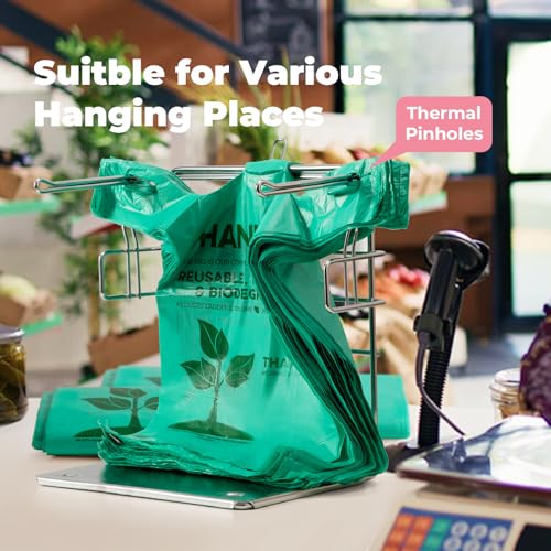 FMP Brands Eco Biodegradable Plastic Grocery Bags with Handles