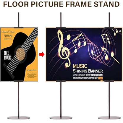 Adjustable Easel Stand for Sign, Art Display Stands for Frames up to 64"