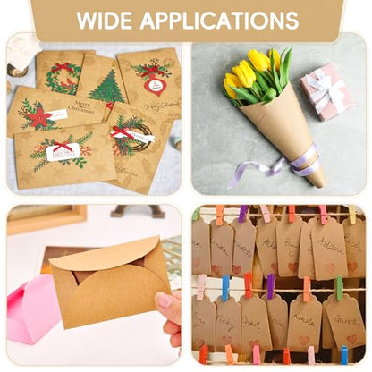 25 Sheets Brown Cardstock 8.5 x 11, 92lb/250gsm Kraft Card Stock Paper