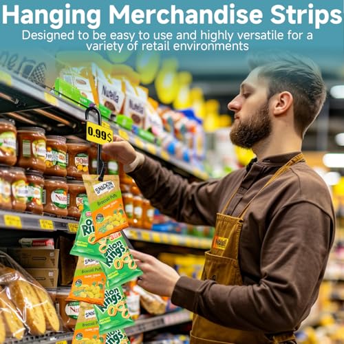 Chip Hanger Strips Hooks Display Hanging with Chip Greeting Card Party Merchandise Vendors Potato Bag Holder Snack - style: 12 clips 4 pack