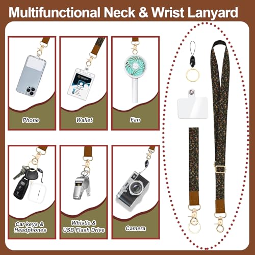 Mushroom Lanyard for Wallet, Boho ID Badge Holder & Lanyard Wallet, Cute RFID Leather Credit Card Holder with Keychain Breakaway Wrist & Neck Lanyards for Women Worker Teacher Student Nurse Gifts - color: Mushroom Butterfly Black