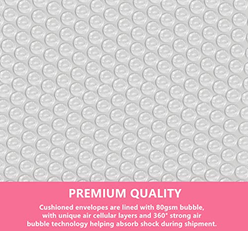Bubble Mailers 3.5X5.9 Inch 50 Pack Small Padded Envelopes Bags (Pink) - color: Pink, size: 3.5X5.9 Inches
