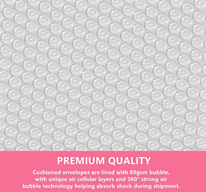 Bubble Mailers 3.5X5.9 Inch 50 Pack Small Padded Envelopes Bags (Pink) - color: Pink, size: 3.5X5.9 Inches