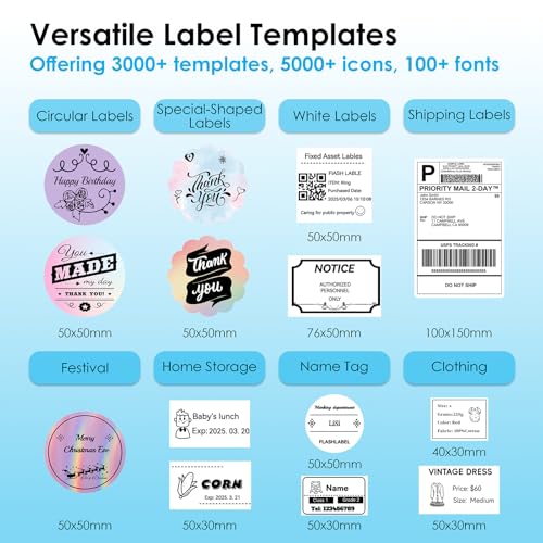 KNAON Bluetooth Thermal Shipping Label Printer 4x6 for Small Business,Black - color: Black