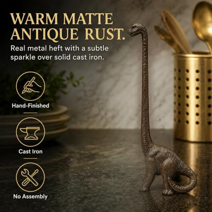 Wallcharmers Rustic Dino Paper Towel Holder & Metal Toilet Paper Stand - color: Rustic Dino