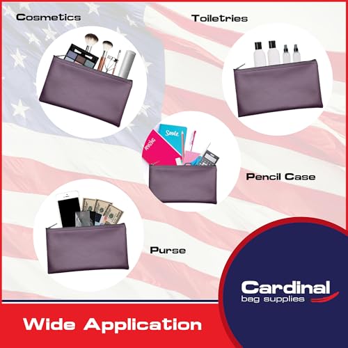 Multi-Purpose Zipper Bag, Purple, 11 x 6 Inch - color: Purple