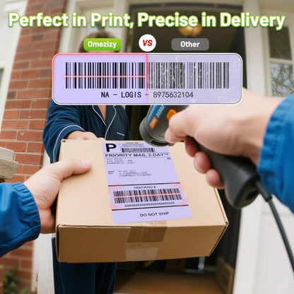 4x6 Thermal Labels, Shipping Address Label (Pack of 250 4x6 Roll Labels) - color: Purple-250