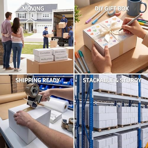 40 Pack Small Shipping Boxes 9x6x3 Inches - size: 9x6x3