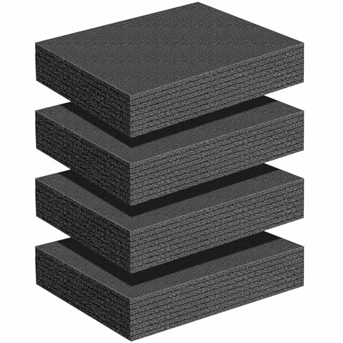 Treela 4 Pcs Customizable Polyethylene Foam Sheets 16x12x3" - size: 16x12x3''