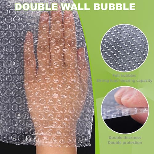 50PCS 8x12"Bubble Pouches,Shockproof Cushioning Protection - size: 50PCS-8x12Inches
