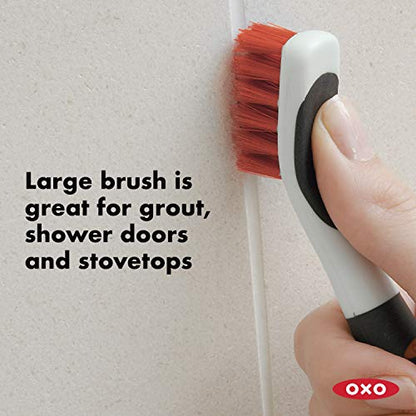 OXO Good Grips Deep Clean Brush Set, Orange, Blue - color: Orange