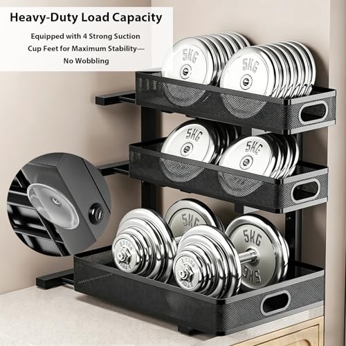 2 Pack Under Sink Organizer, 3-Tier Pull Out Cabinet Organizer and Storage - color: 3-Tier-Black