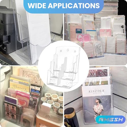2 Pack 3 Tier Brochure Holder 8.5” x 11”