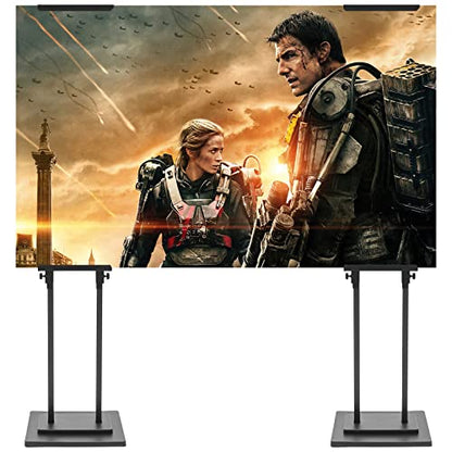2 Pack Adjustable Poster Stand Holder Floor Standing Display Sign Holder Pedestal Poster Board Stand Height up to 77" Heavy Duty Poster Banner Advertisement Display for Business, Black - size: 2 Pack