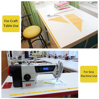2Pcs Steel Self-Adhesive Measuring Tape, Imperial & Metric Tape Ruler - size: 3m