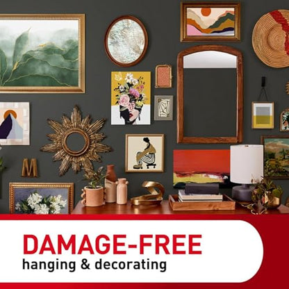 Command 15 lb & 10 lb Large and Medium 28 Pairs Picture Hanging Strips (56 Strips), Damage-Free Hangers for Picture Frames, No Tools Required, Great for Home Room Wall Decor, White Adhesive - size: 3 Pack