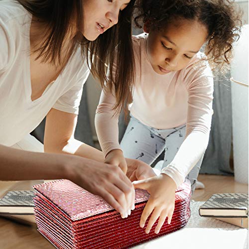 Outus 30 Pack Holographic Bubble Mailers, 9.5 x 6 Inch, Rose Gold - color: Rose Gold, size: 9.5 x 6 inches