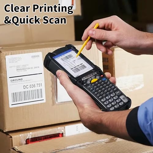 BESTEASY 3-1/3 X 4 Inches Shipping Address Labels, Thermal Sticker Labels, 6 up Self Adhesive Sticker for Laser and Inkjet Printer, 500 Sheets 3000 Labels - size: 500 sheets, style: 6 up-3-1/3" x 4"