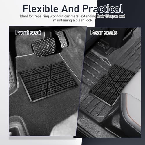 PRETYZOOM 2-Pack Car Floor Mat Carpet Heel Pad Foot Pedal