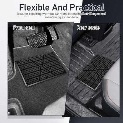 PRETYZOOM 2-Pack Car Floor Mat Carpet Heel Pad Foot Pedal