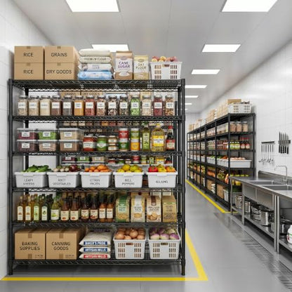 REIBII Storage Shelves, 3200LBS Heavy Duty&Adjustable Height for Garage - size: 1 SET-55.5" W X 18''D X 71" H