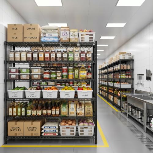 REIBII Storage Shelves, 3200LBS Heavy Duty&Adjustable Height for Garage - size: 2 SET-55.5" W X 18''D X 71" H