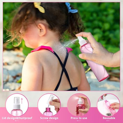 Eccliy 32 Pcs 8 oz Spray Bottles Fine Mist, Pink, Clear - color: Pink, style: Clear
