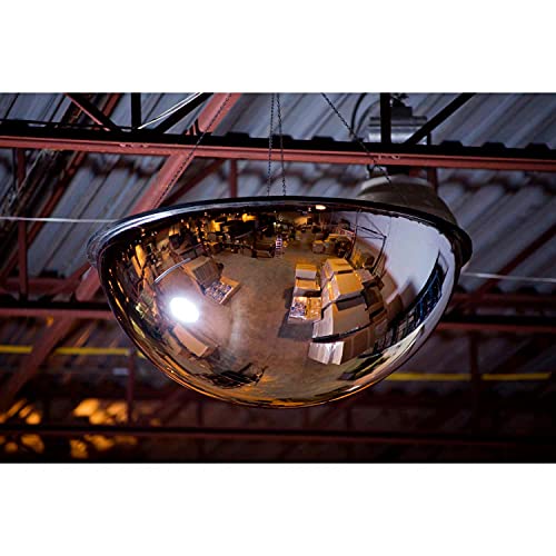 Global Industrial Full Dome Impact-Resistant Acrylic Mirror, 36" Dia