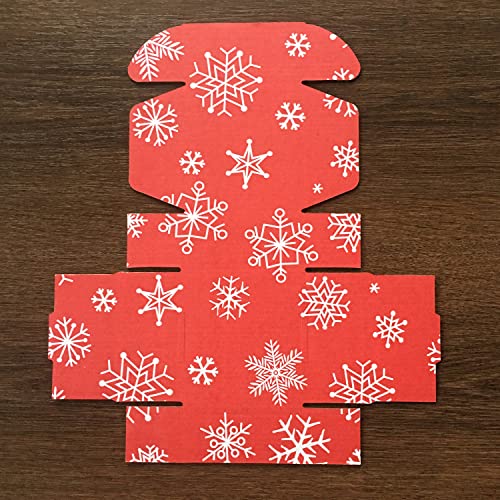 Green Recyclable Cardboard Small Gift Mailer Boxes for Shipping Packaging Craft Gifts Giving Products (Red and White, 4 x 4 x 2 Inch) - color: Red and White, size: 4 x 4 x 2 Inch
