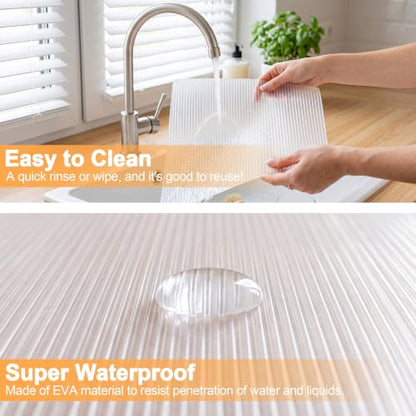 FEXIA Shelf Liner for Kitchen 20IN x 20FT Cabinet Drawer, Fridge Liner - size: 20"W x 240"L