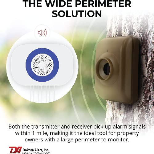 Dakota Alert Wireless Driveway Alarm DCMA-4K Plus 1-Mile Motion Sensor Kit