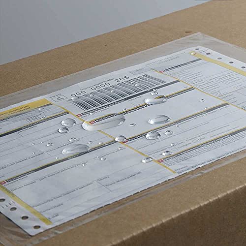 (800 Pcs) BEUYI Clear 7.5'' x 5.5'' Packing List Envelopes, Adhesive Shipping Label Pouches/Sleeves - size: 7.5''x5.5''｜800 Pack