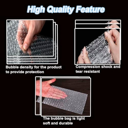 50PCS 6x10"Bubble Out Bags,Double-Wall Cushioned,Shockproof,Tear-Resistant - size: 50pcs-6x10IN