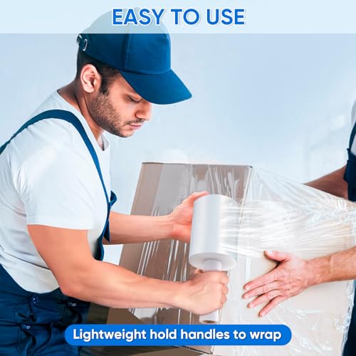 TICONN Stretch Wrap Roll, 5 in x 1000 ft Plastic Wrap for Moving Furniture - style: 5''-2PK