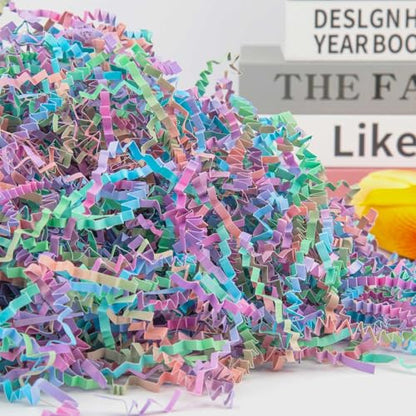 Caleihd Crinkle Cut Paper Shred Filler Gift Cushion Streamer Multi-color - color: Blend Color