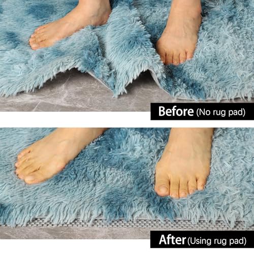 Ruisita Non-Slip Mat Area Rug Pad Anti Slip Gripper Roll Rubber Matting Waterproof Floor Mat PVC Shelf Drawer Liner for Home, Office, Cars, Caravans (Gray, 30 x 200 cm) - size: 12" x 6'7" (Rectangular)