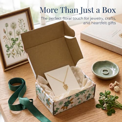Cedilis 40 Pack Colored Floral Small Shipping Boxes, 6x4x2 Inches