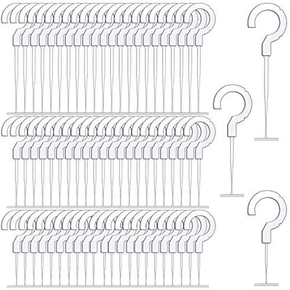 Tenare 3000 Pieces Plastic J Hook Tag Fastener Bulk Tag Gun Refills, 3 Size