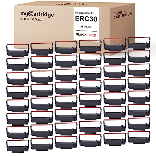 myCartridge Compatible Ribbon Replacement for ERC30/34/38 B/R,48 Pack - size: 48 Pack