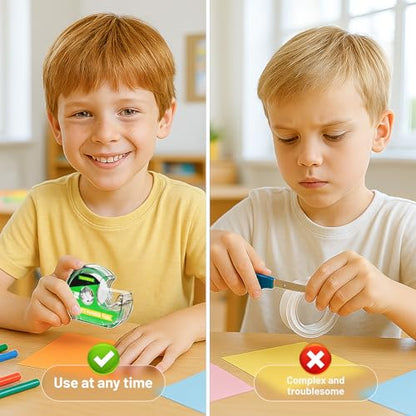 Invisible Tape with Dispenser, 0.7" x 1000", 16 Pack, for Craft & Office - size: Invisible Tape, 16 Pack