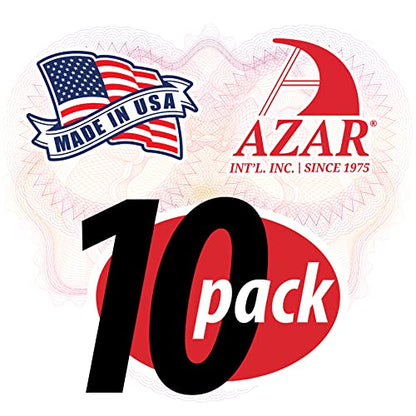 Azar Displays 122020 Self Adhesive Tape Clear Acrylic Wall Sign Holder Frame 11" W x 2.5" H - Landscape/Horizontal, 10-Pack - size: 11 in. W x 2.5 in. H