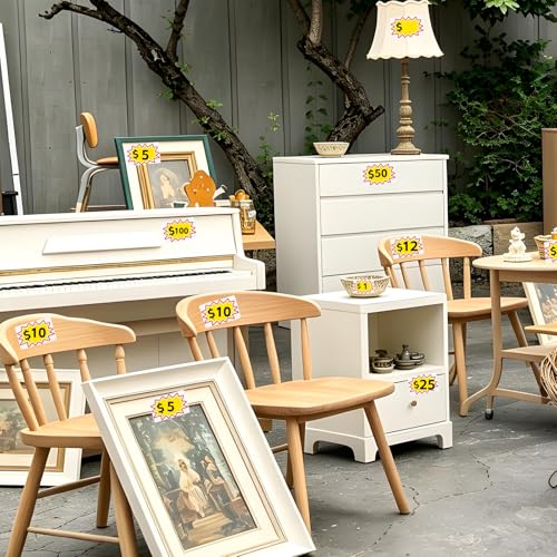 Garage Sale Stickers 2x3&3x4in 240 Pcs Removable Adhesive Price Tag Labels - size: 2x3/3x4
