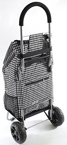 dbest products Trolley Dolly Shopping Grocery Foldable Cart Storage Mom, Houndstooth - color: Houndstooth, style: Cart