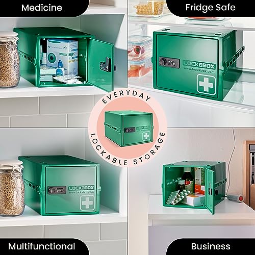 Lockabox One™ 10L Medication Lock Box and Medicine Storage Box (Medi Green) - color: Medi Green