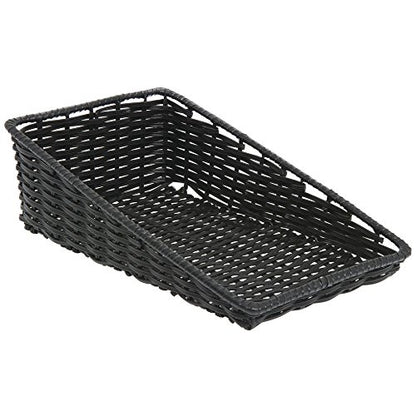 HUBERT Tapered Black Produce Basket - 11 1/2"L x 20"D x 1 1/2" to 6"D - color: Black, size: 11.5"Lx20"Dx1.5-6"H