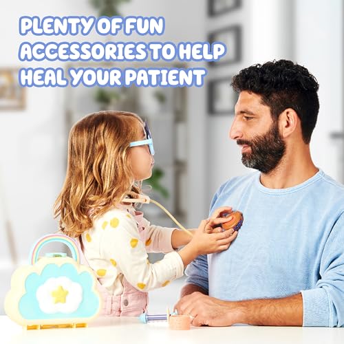 Bluey Cloud Bag Doctor Playset, 7 Pretend Check-Up Accessories - style: Cloud Bag Doctor's Set
