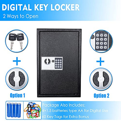 UMEKEN Digital Key Cabinet (Black, 200 Key) - style: 200 KEY