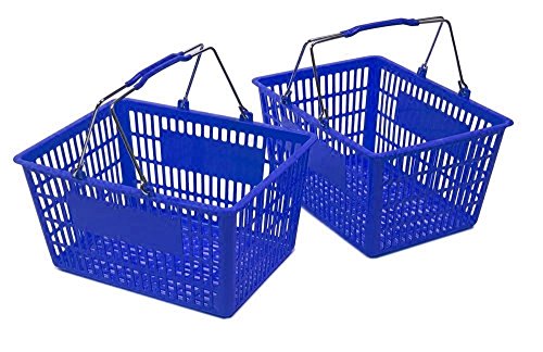 Blue Shopping Baskets (Set of 2)