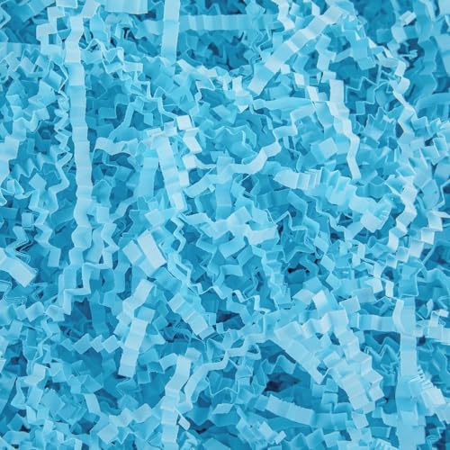Caleihd Crinkle Cut Paper Shred Filler Gift Cushion Streamer Blue - color: Blue