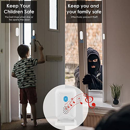 GreenCycle Wireless Door Open Chime - 1 Magnetic Door Alarm Sensor - color: Only 1 chime